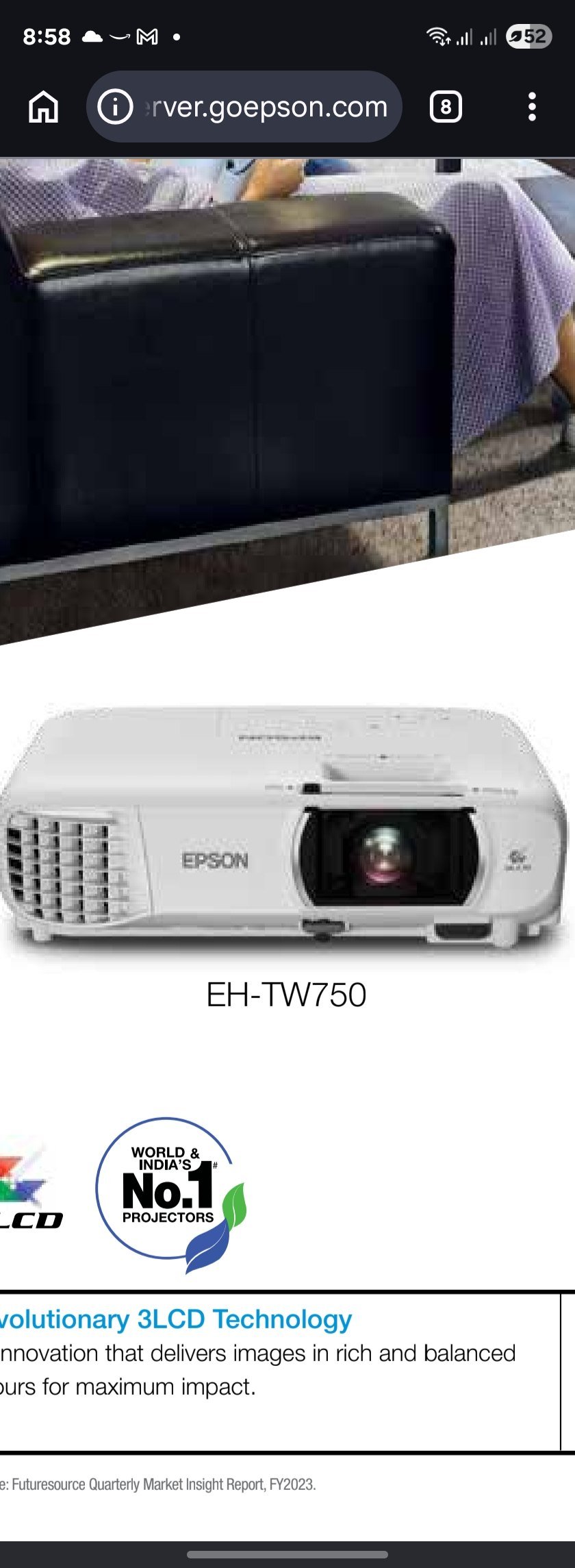 Epson EH-TW750 Projector